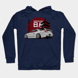 Nissan Skyline r34 GTR, JDM Car Hoodie